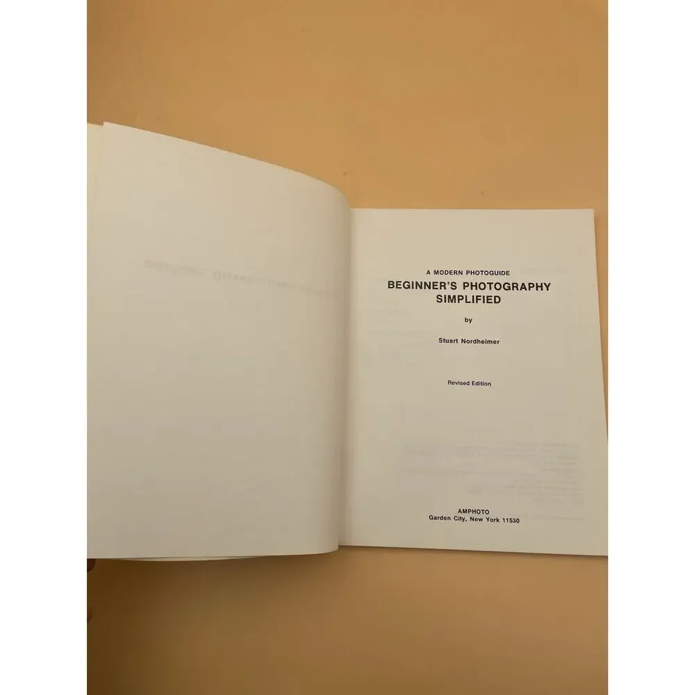 Beginner's Photography Simplified by Nordheimer, Stuart Paperback Book The Fast